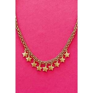 NEW ELLISON+YOUNG women's stars of the sky star charm necklace in gold